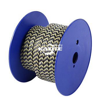 Graffit PTFE ac Aramid Fiber mewn Sebra Braided Packing